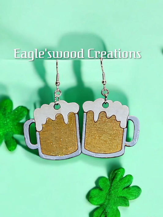 Beer Mug Earrings