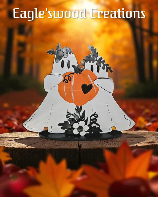 Ghostly Ghost Couple shelf sitter