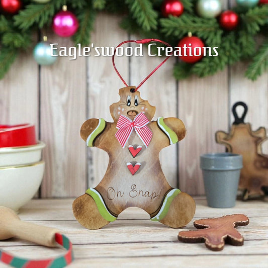 "Oh Snap" Gingerbread Man Ornament