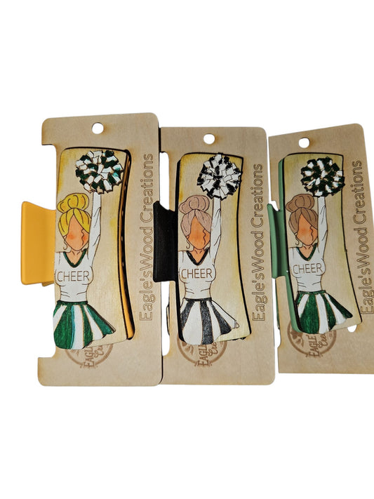 Cheerleader Hairclip 4.1"