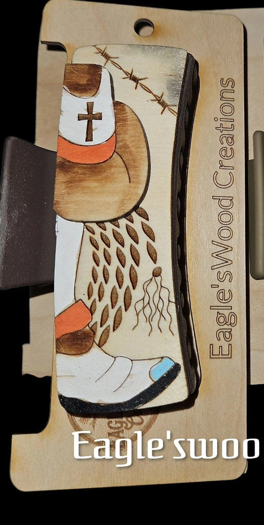 Cowgirl Hairclip 4.1"