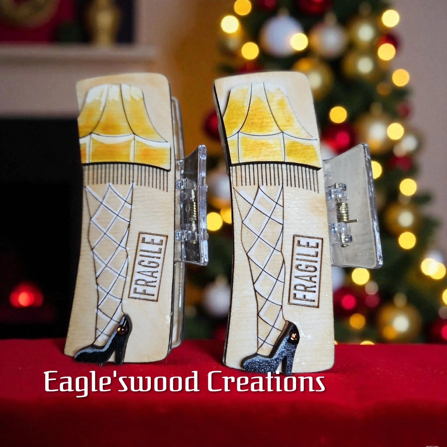 Fragile Leg Lamp Hairclip 4.1"