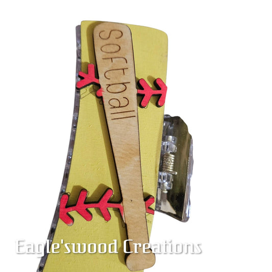 Softball Hairclip 4.1