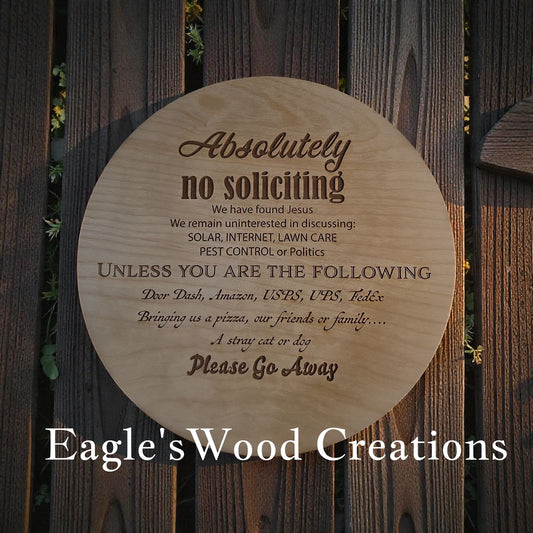 No Soliciting Door Hanger