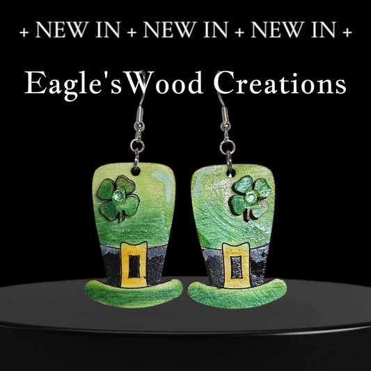 Leprachaun St. Patrick's Day Hat Layered Earrings