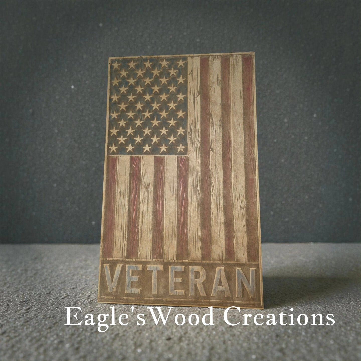 Veteran's American Flag Door Hanger