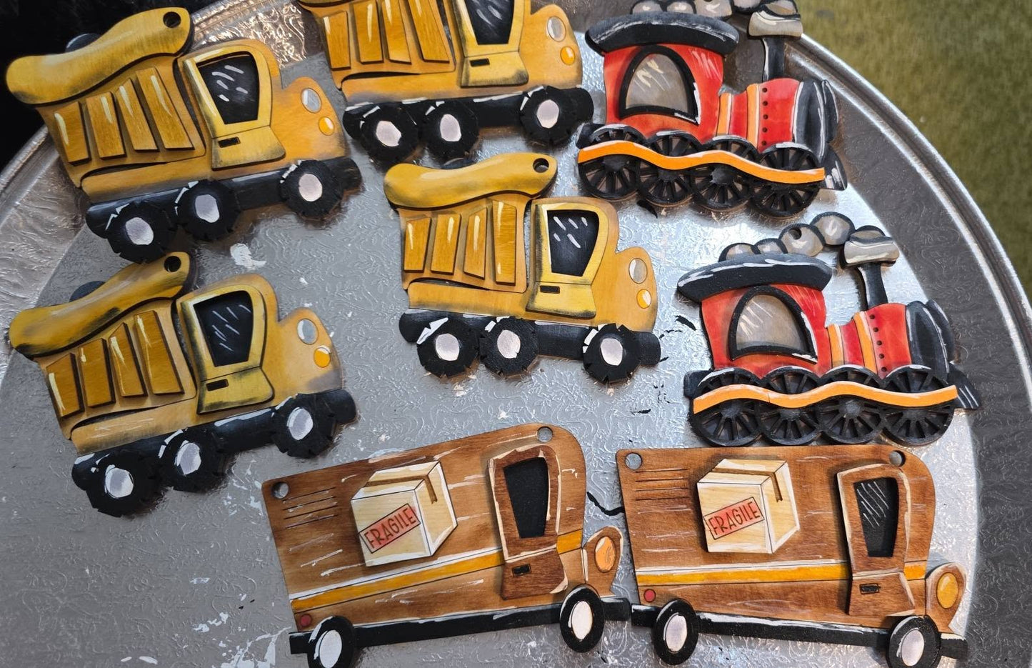 Layered Truck Ornaments