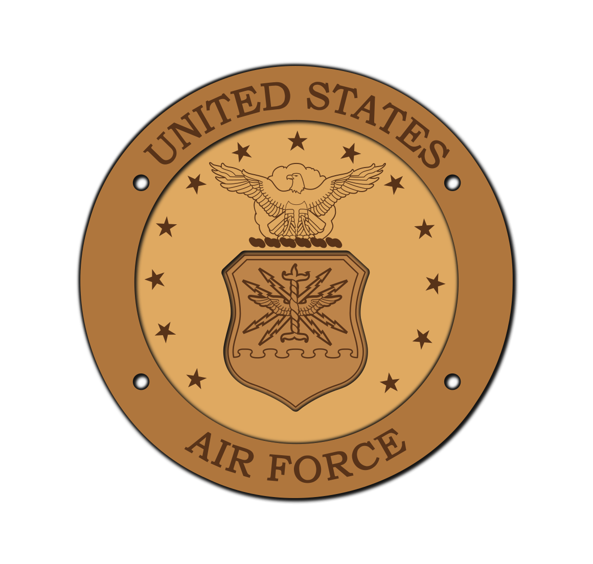 US Air Force Multi Layered Coaster