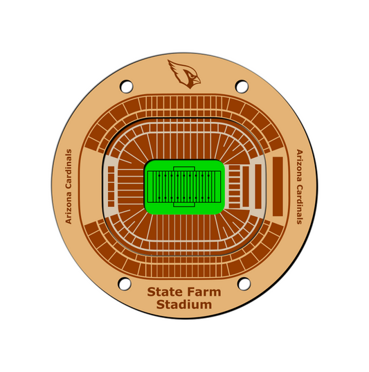 Arizona Cardinals Coaster SVG