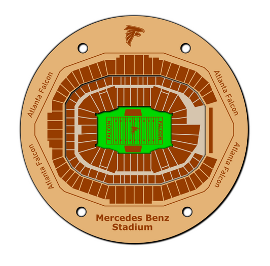 Atlanta Falcons Coaster SVG