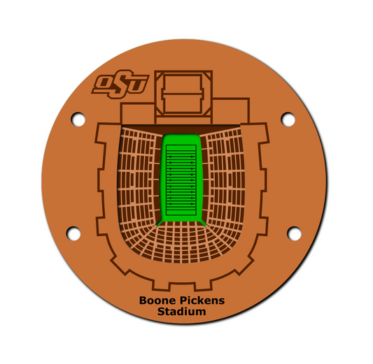 Boone Pickens Football Stadium Oklahoma State SVG