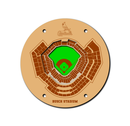 St. Louis Cardinals Busch Stadium Coaster SVG