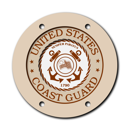 US Coast Guard Multi Layered Coaster
