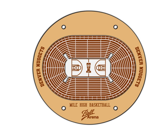 Denver Nuggets Basketball Stadium Coaster SVG