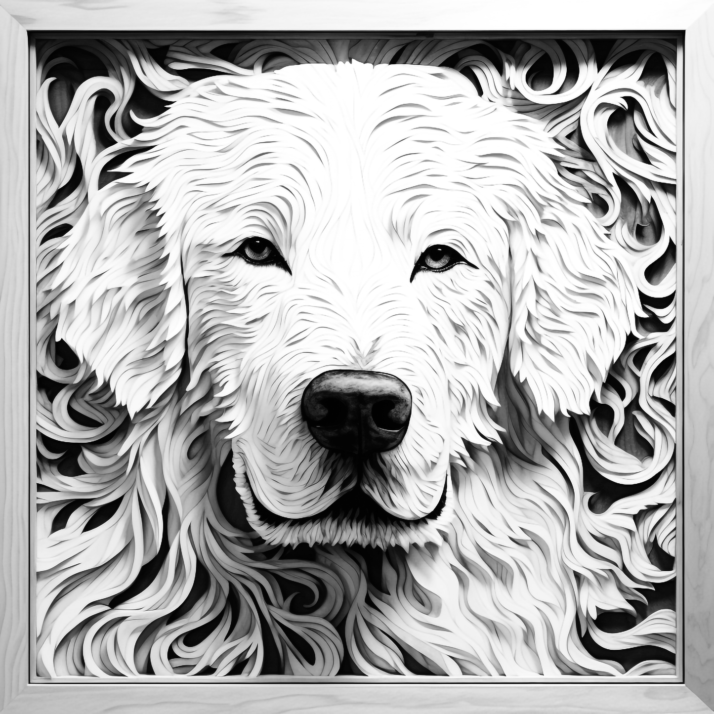 3d Engraved Dog plaque 8x10 names G-Z