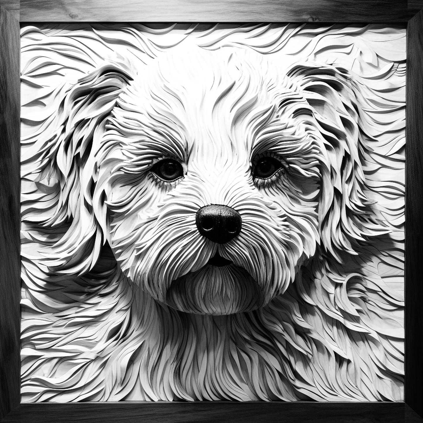 3d Engraved Dog plaque 8x10 names G-Z
