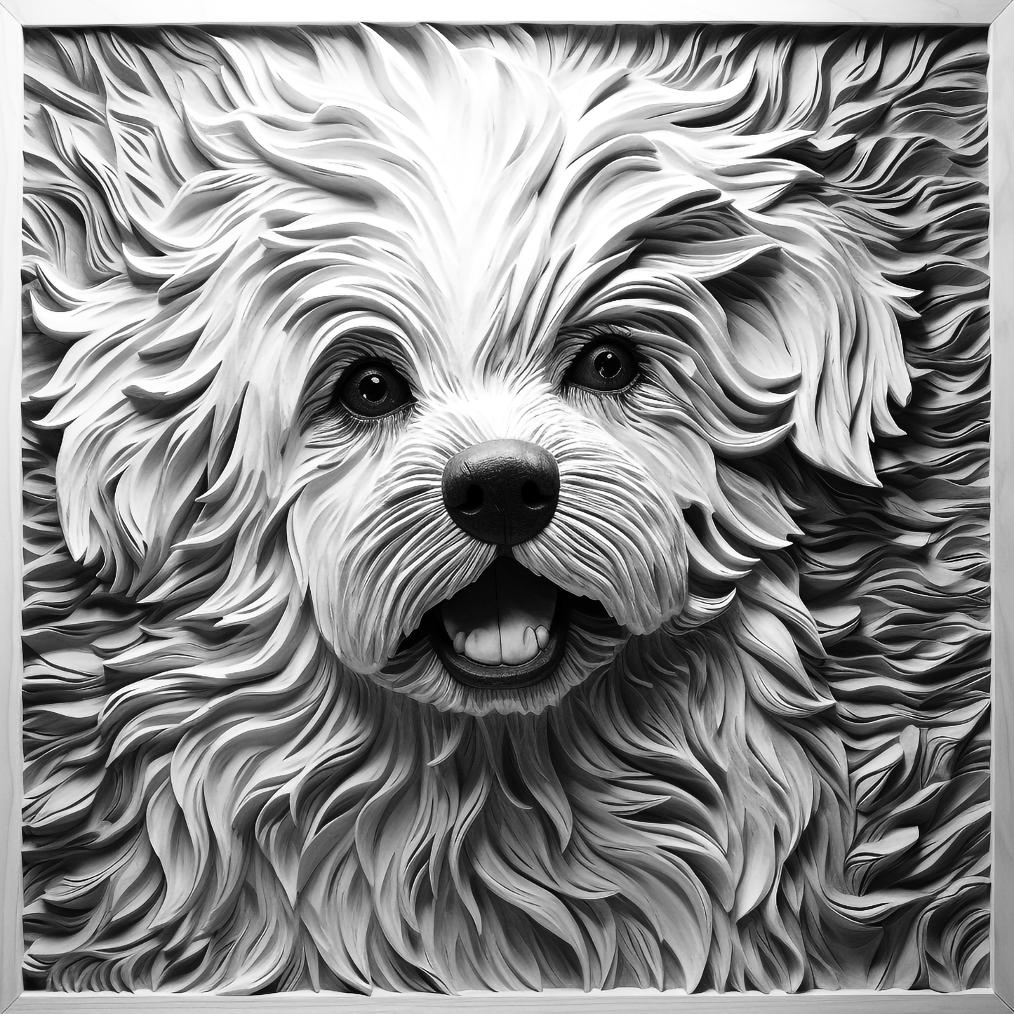 3d Engraved Dog plaque 8x10 names G-Z