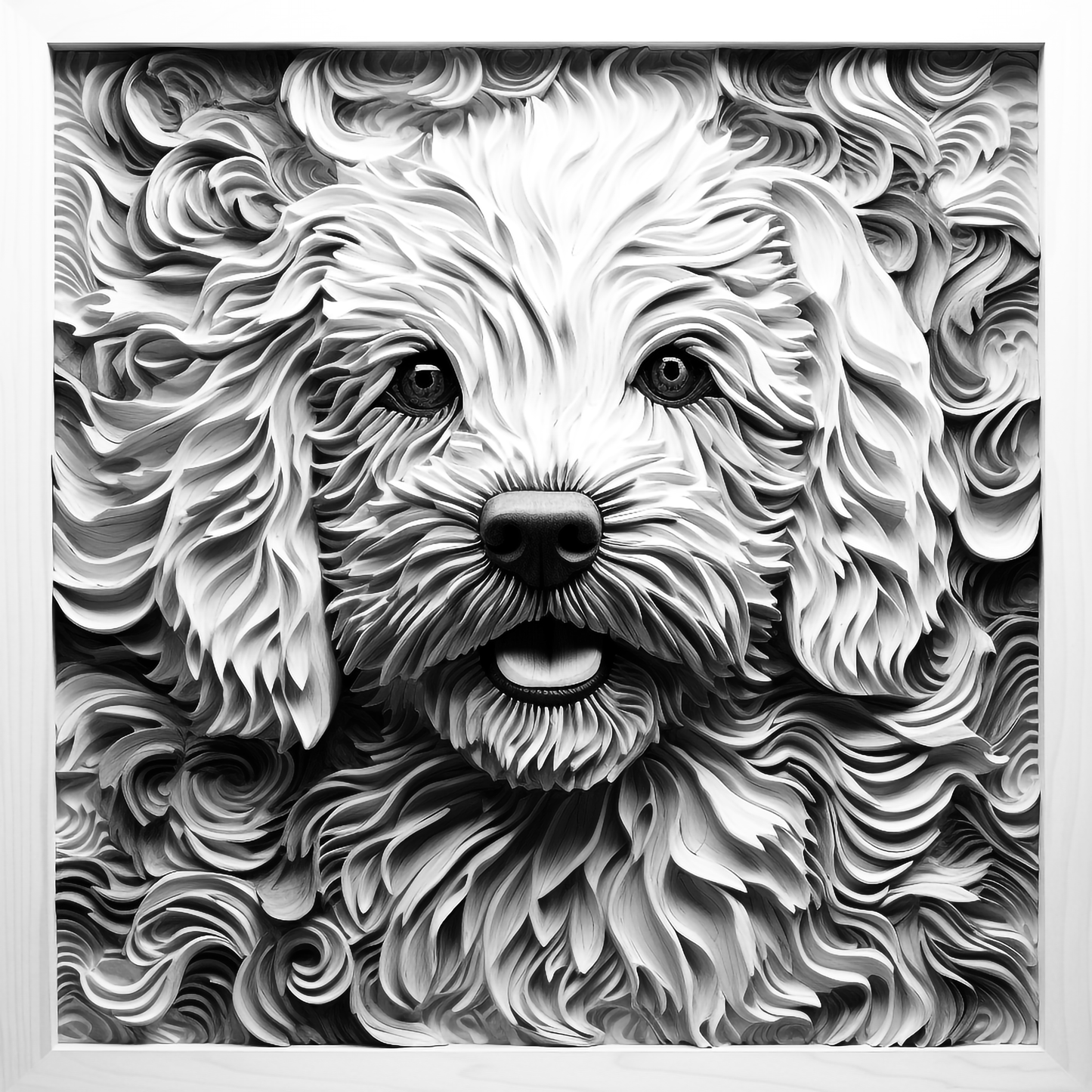 3d Engraved Dog plaque 8x10 names G-Z
