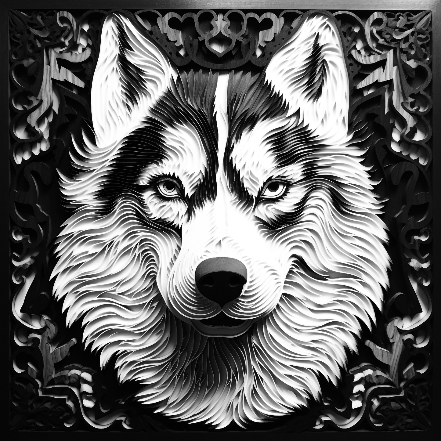 3d Engraved Dog plaque 8x10 names G-Z