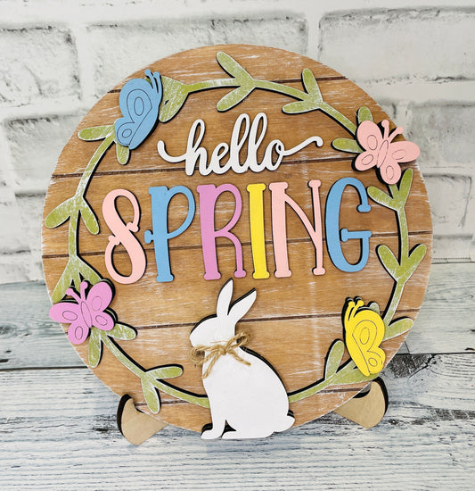 DIY Kit Spring Bunny Sign