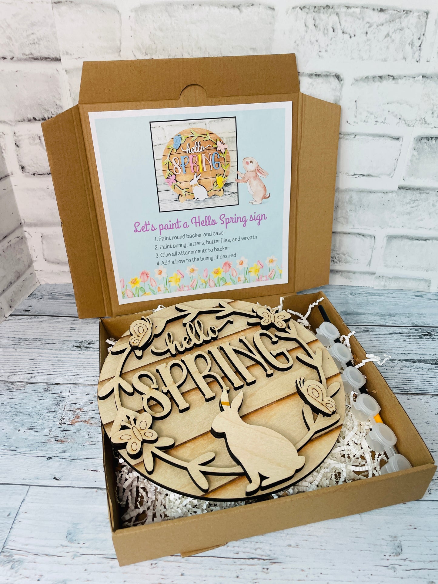DIY Kit Spring Bunny Sign