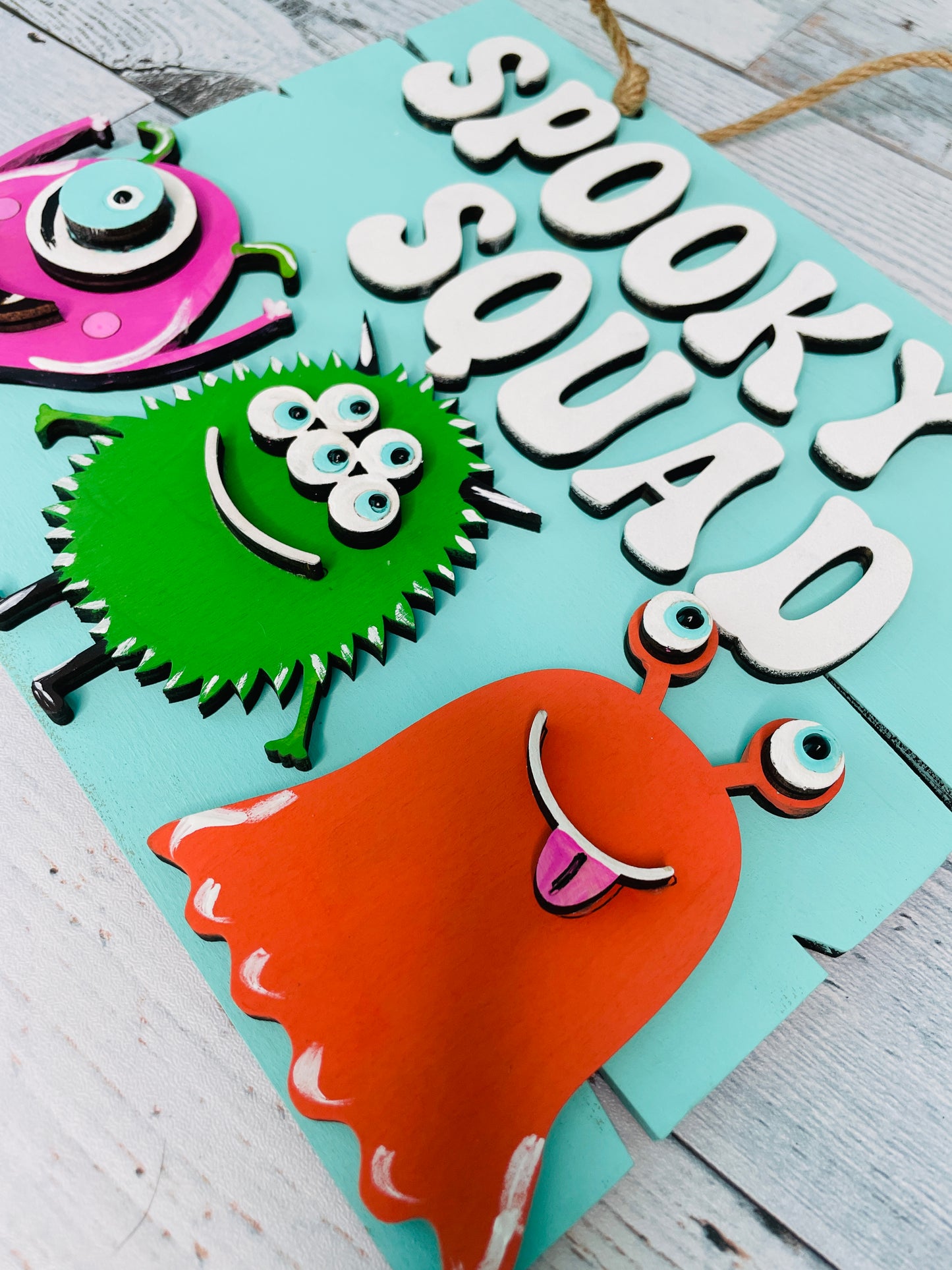 DIY Kit Spooky Squad Halloween sign