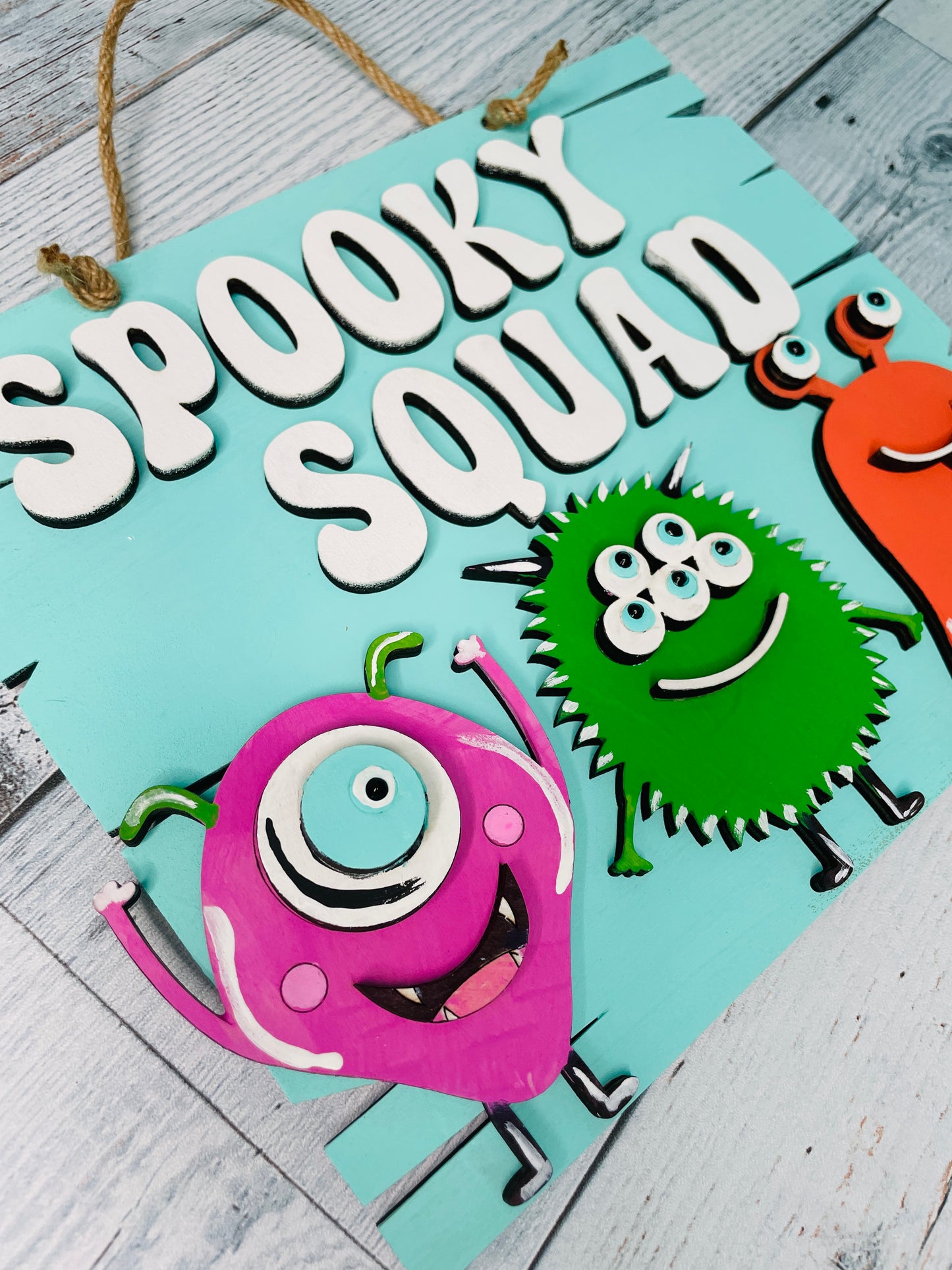 DIY Kit Spooky Squad Halloween sign