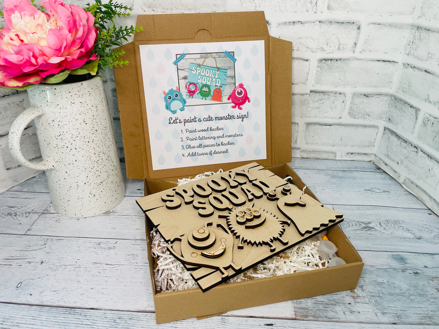 DIY Kit Spooky Squad Halloween sign