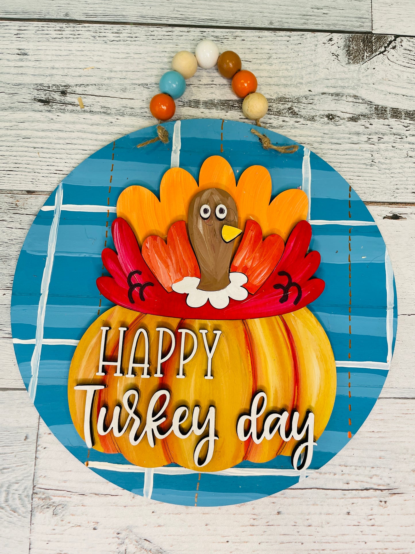 DIY Kit Thanksgiving Turkey Sign