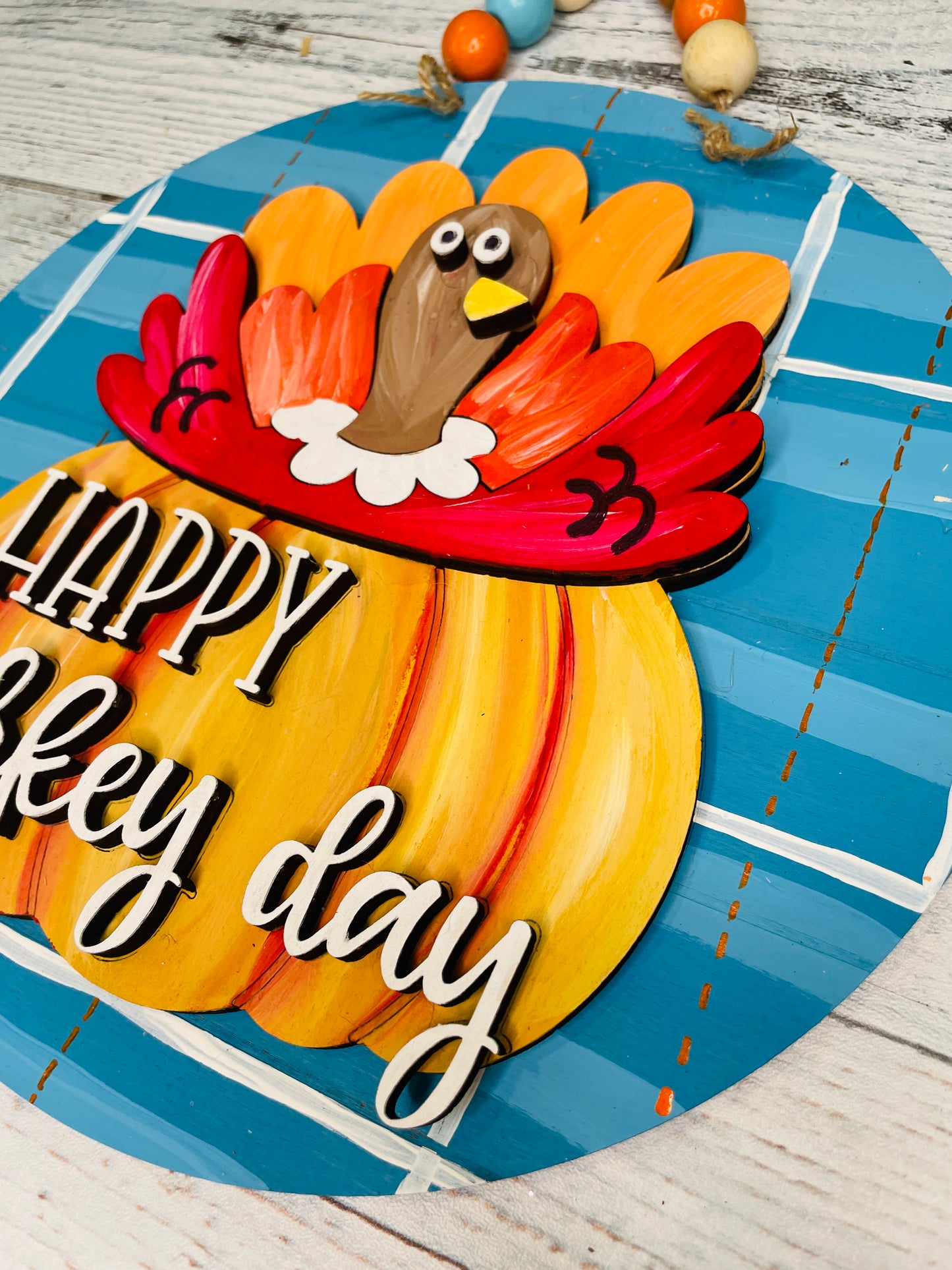 DIY Kit Thanksgiving Turkey Sign