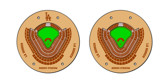 Dodger Stadium Coaster SVG