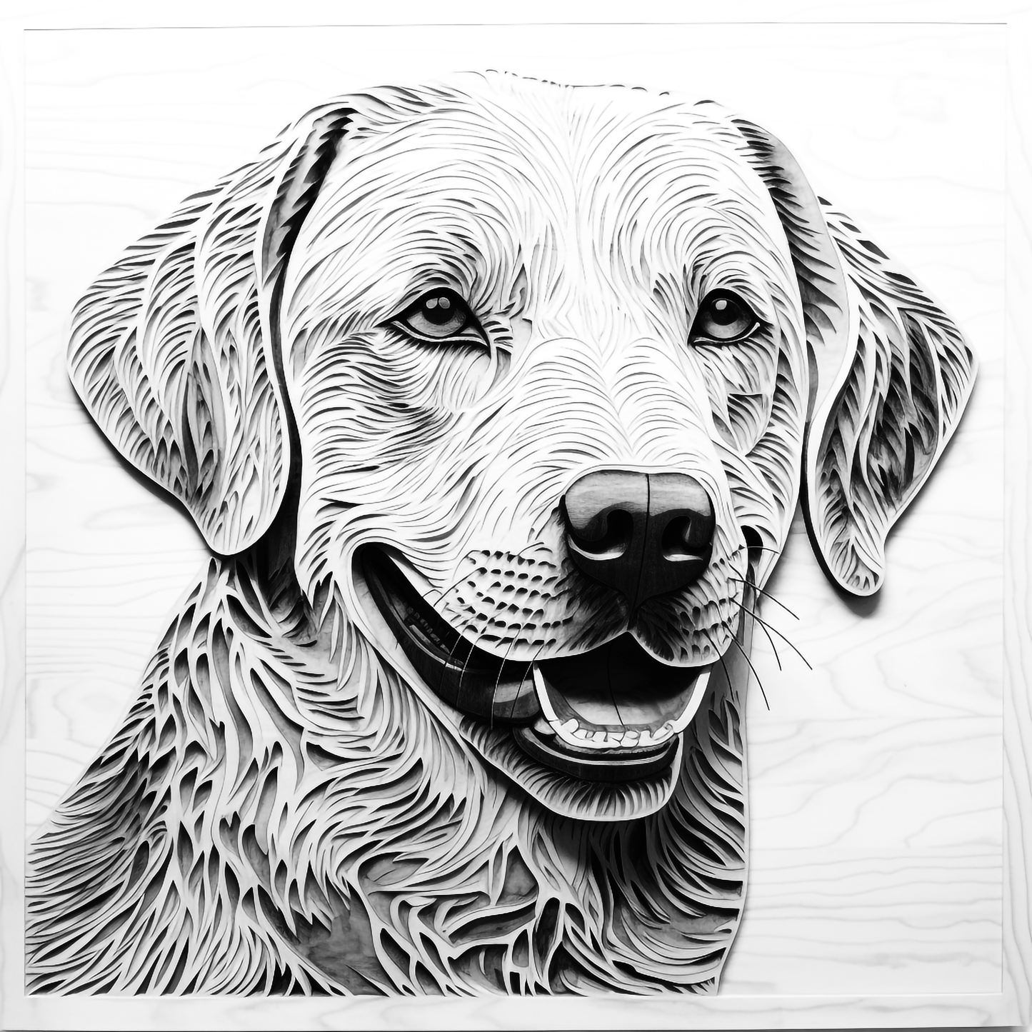 3d Engraved Dog plaque 8x10 names G-Z