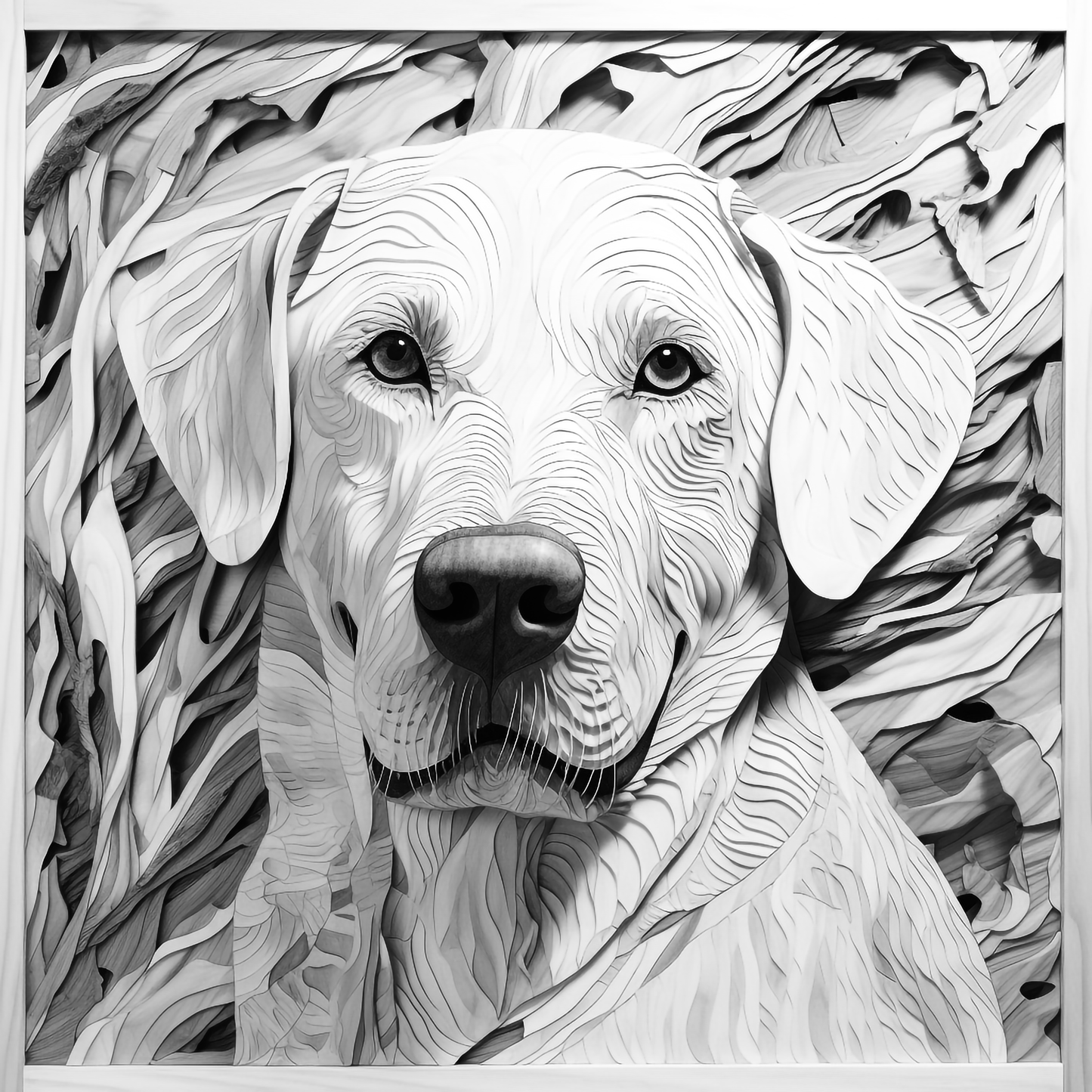 3d Engraved Dog plaque 8x10 names G-Z
