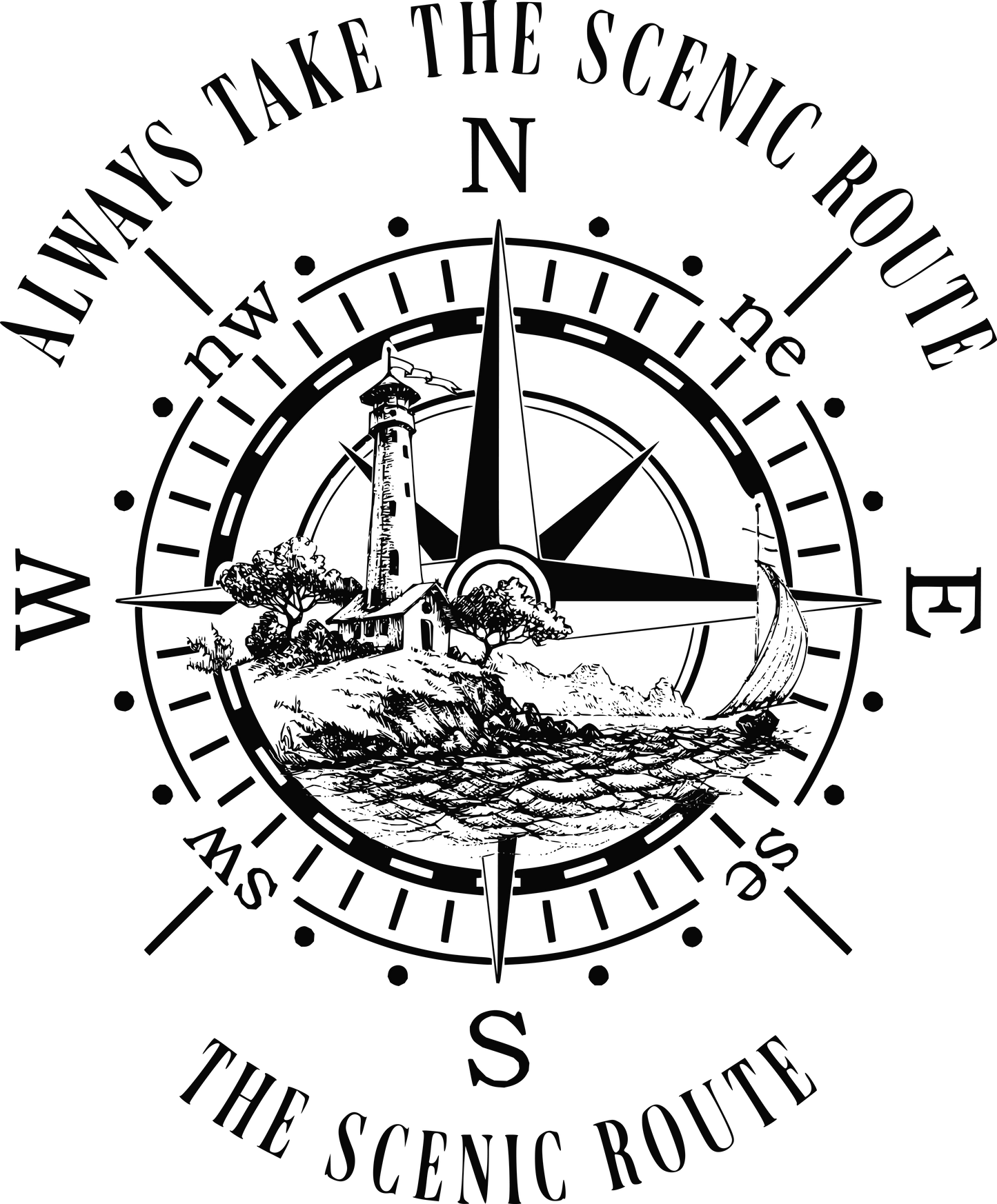 Compass Cutting Board