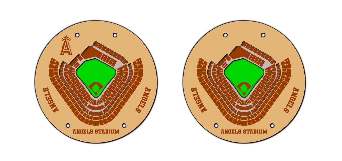 LA Angels Loanmart Field Coaster SVG