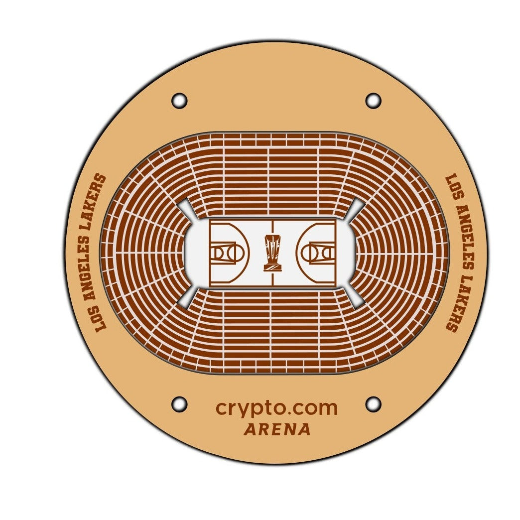 LA Lakers Basketball Stadium Coaster SVG