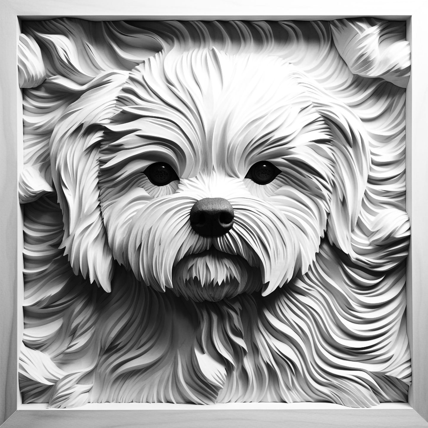 3d Engraved Dog plaque 8x10 names G-Z