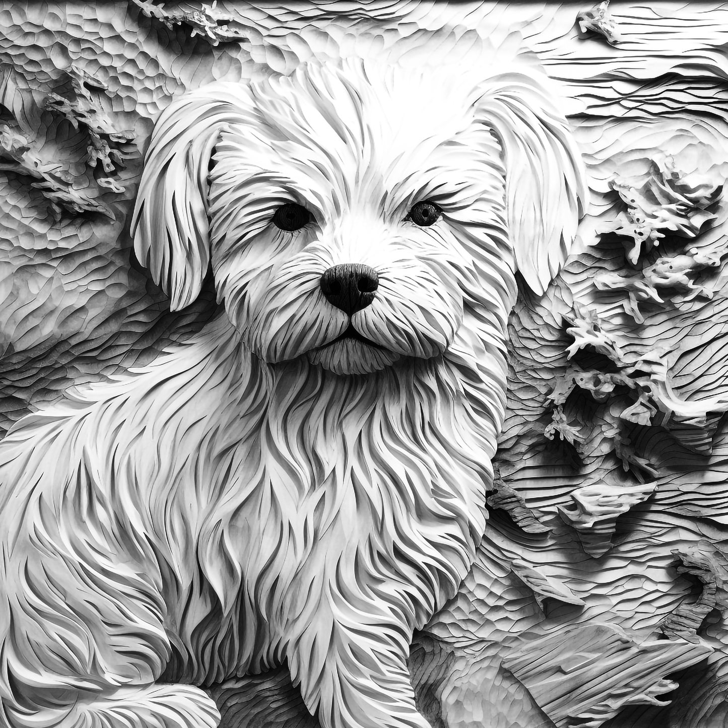 3d Engraved Dog plaque 8x10 names G-Z
