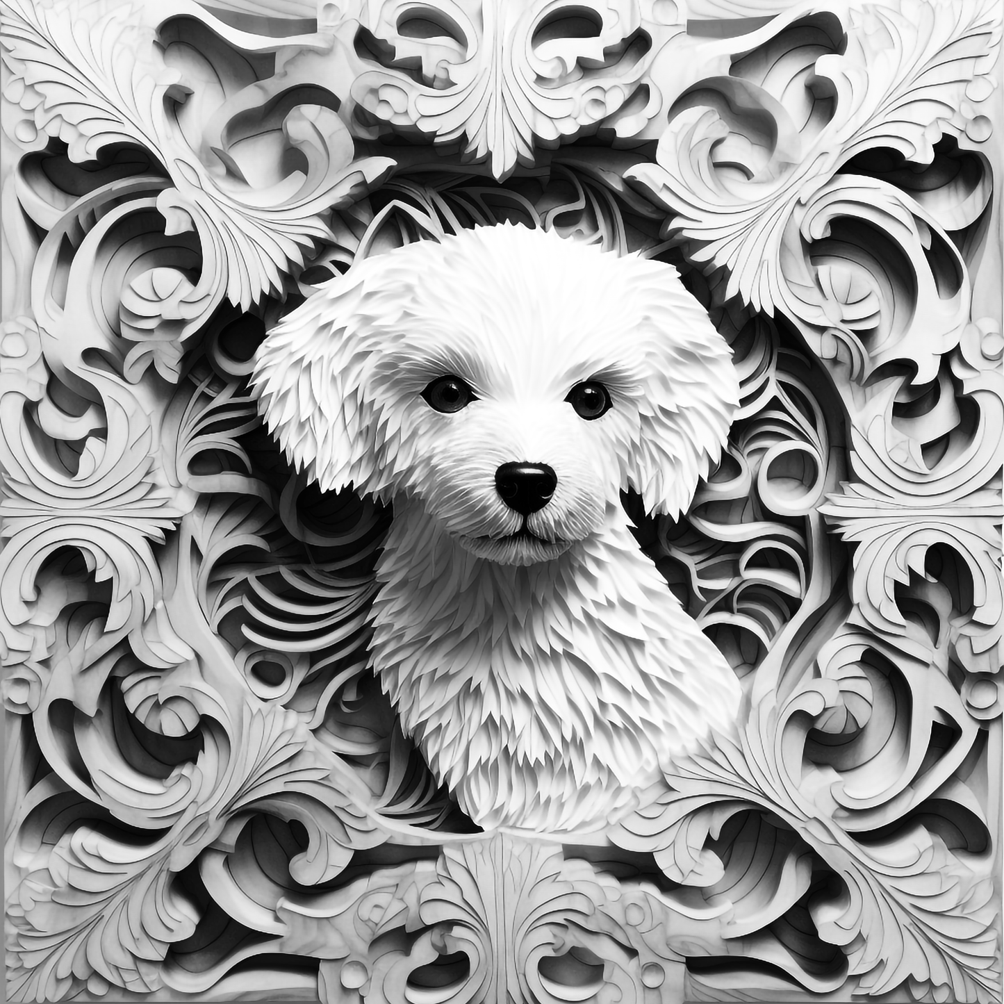 3d Engraved Dog plaque 8x10 names G-Z
