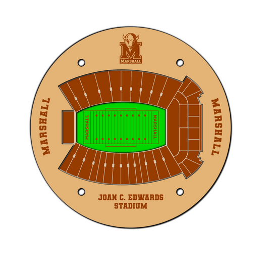 Marshall Joan C. Edwards Stadium Replica Coaster