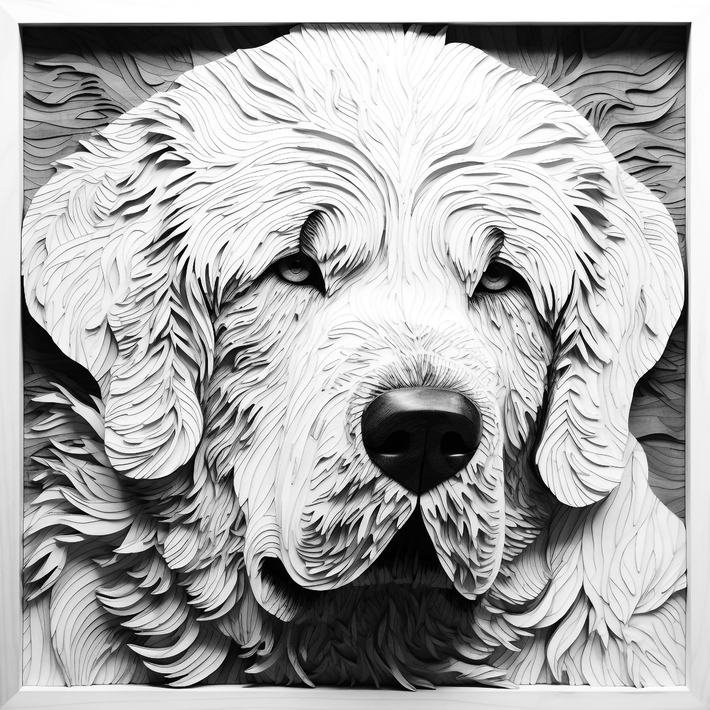 3d Engraved Dog plaque 8x10 names G-Z