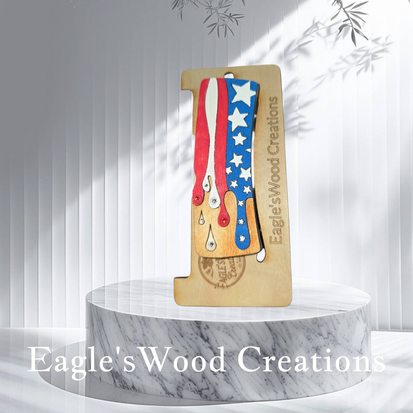 Patriotic Flag Hairclip 4.1