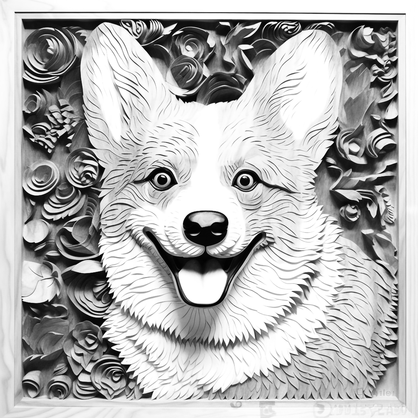3d Engraved Dog plaque 8x10 names G-Z