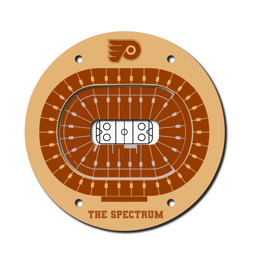 Philadelphia Spectrum Flyers Stadium Coaster