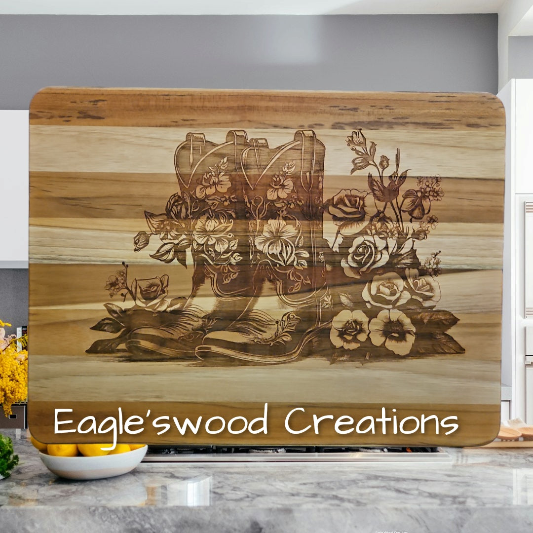 Cowgirl Boots cutting board