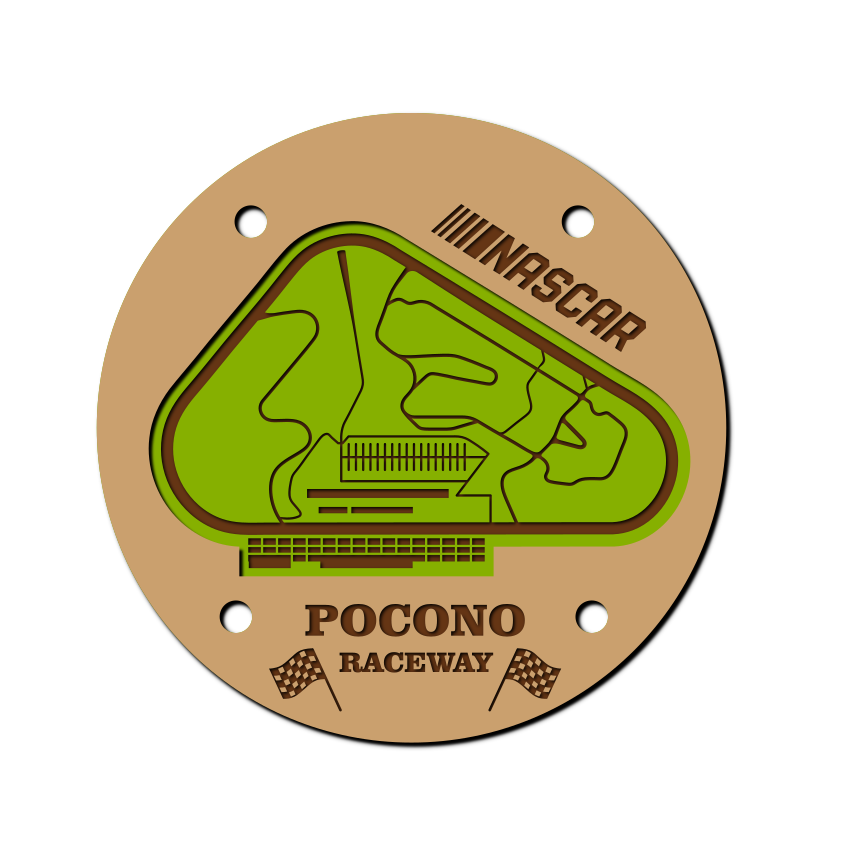 Slideways Raceway Svg Pocono Raceway Coaster SVG – Eagle'sWood Creations