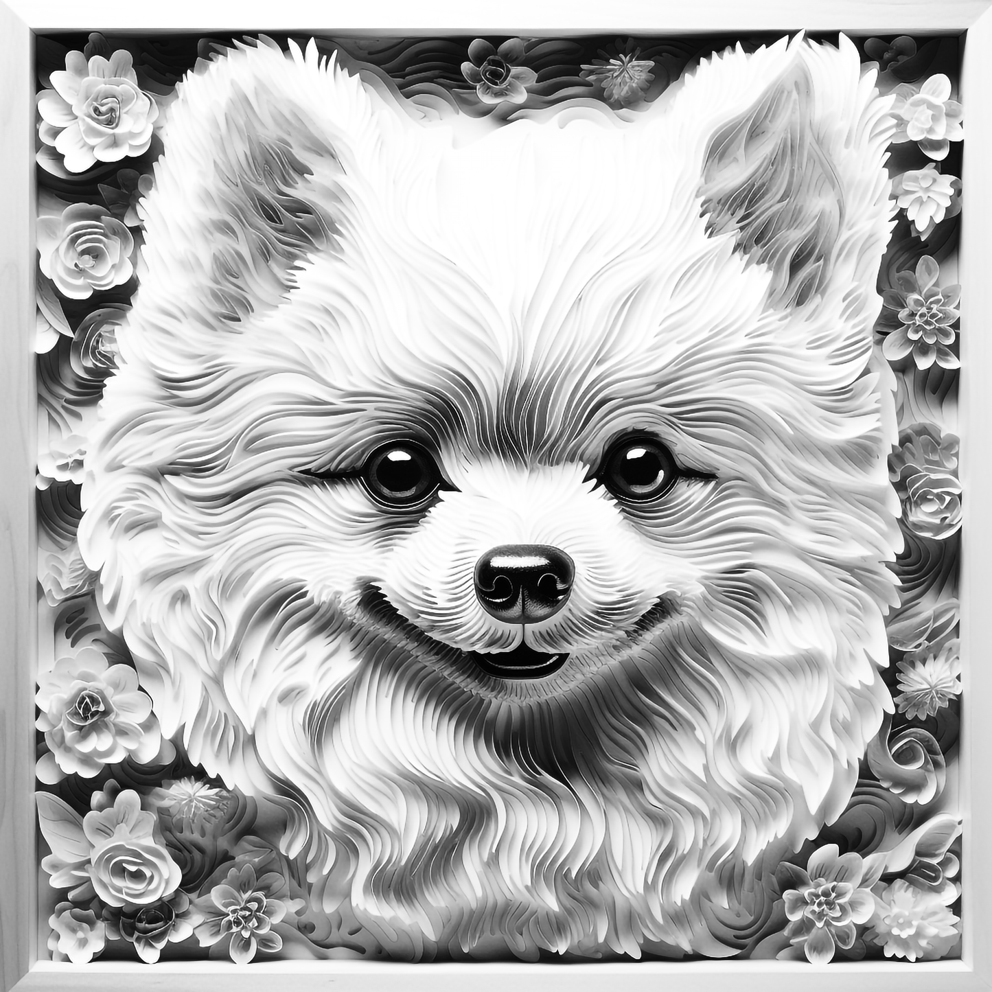 3d Engraved Dog plaque 8x10 names G-Z