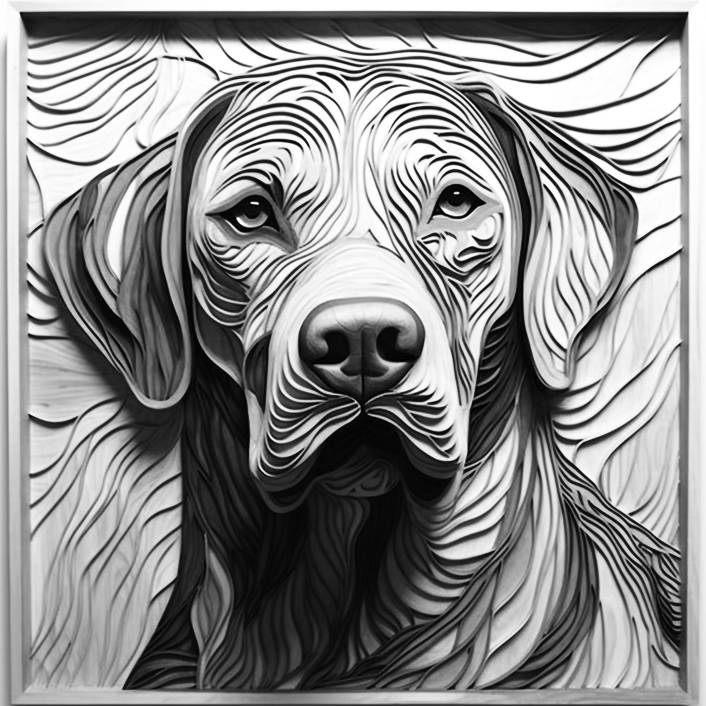 3d Engraved Dog plaque 8x10 names G-Z