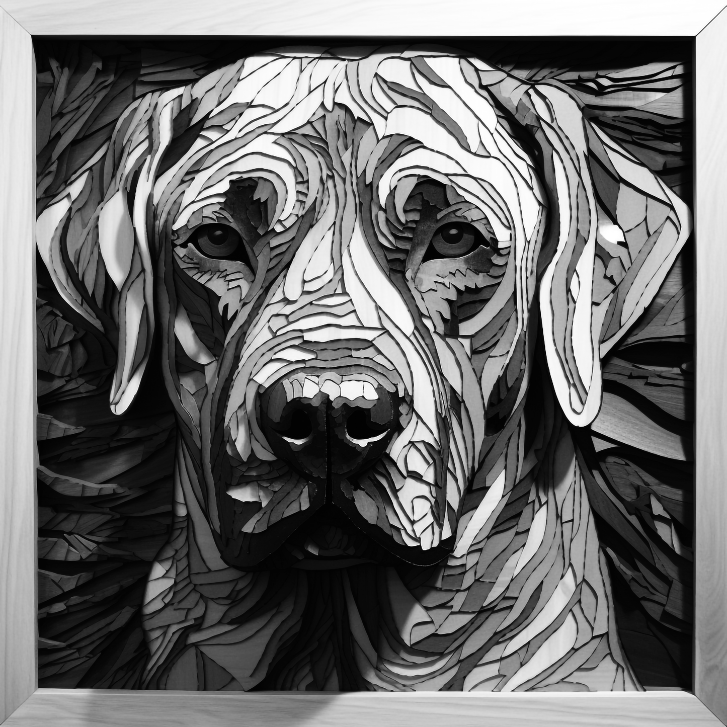 3d Engraved Dog plaque 8x10 names G-Z