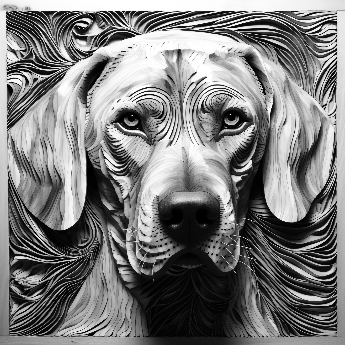 3d Engraved Dog plaque 8x10 names G-Z